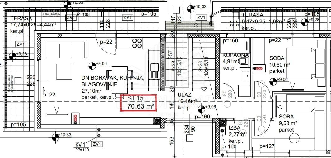 Stan - Novi Zagreb - Zapad 77.34m2