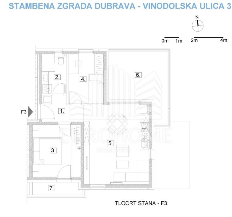 Apartment - Donja Dubrava 70.48m2