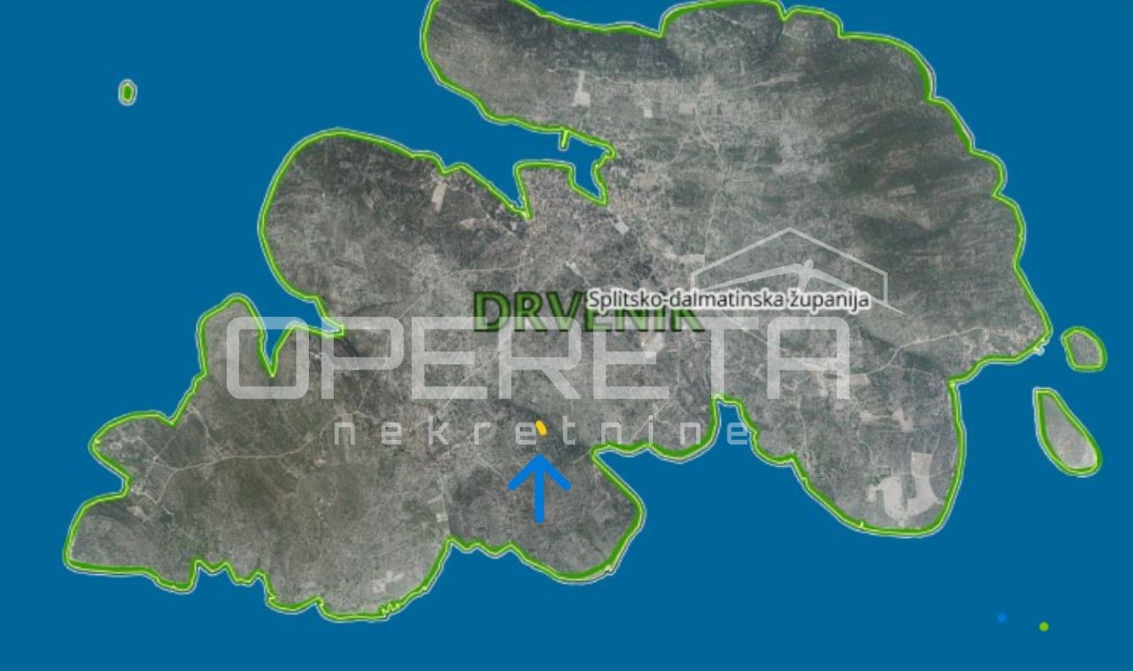 Land, - Drvenik, Trogir - Okolica, Trogir ,1613m2